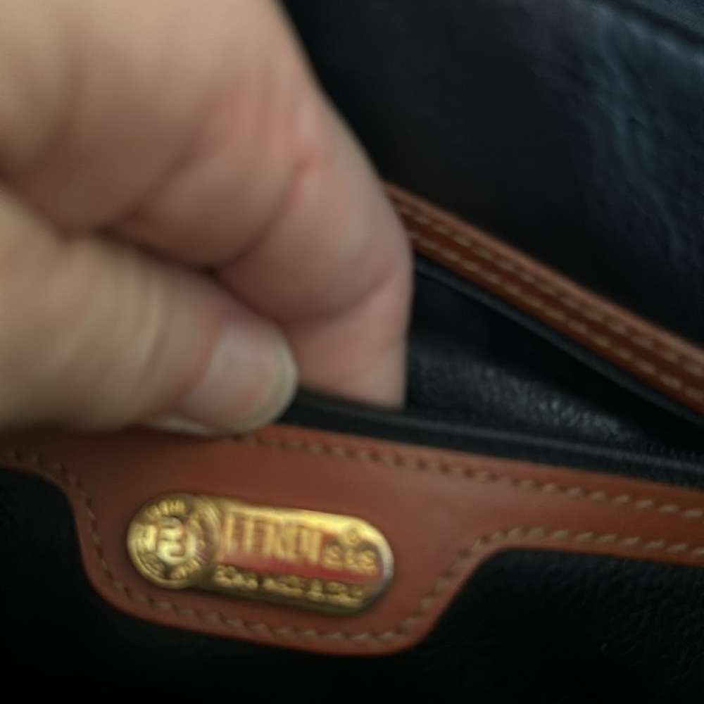 FENDI Coated Canvas Zucca 3 Compartment Shoulder Bag 12x12x5 inch Authentic Mint - Picture 11 of 11